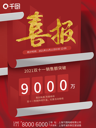 红色地产双11销售喜报战报