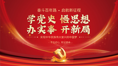 建党百年中国梦不忘初心党建展板海报背景