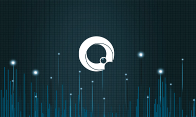 深色科技感上升粒子简约几何商务名片