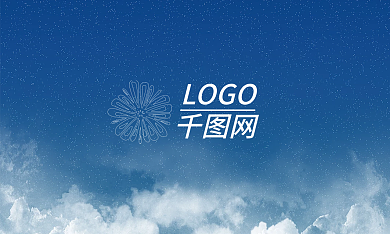 公司名片商务蓝色星空