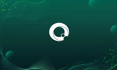 绿色渐变科技感线条简约几何形状商务名片