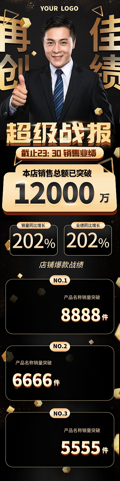 黑金双十一喜报战报手机端