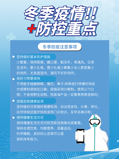 冬季疫情防控防疫宣传物料