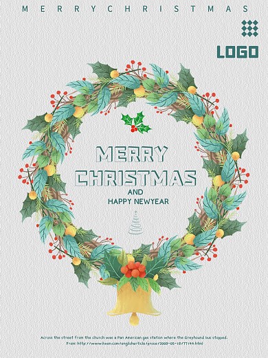 圣诞节促销活动海报