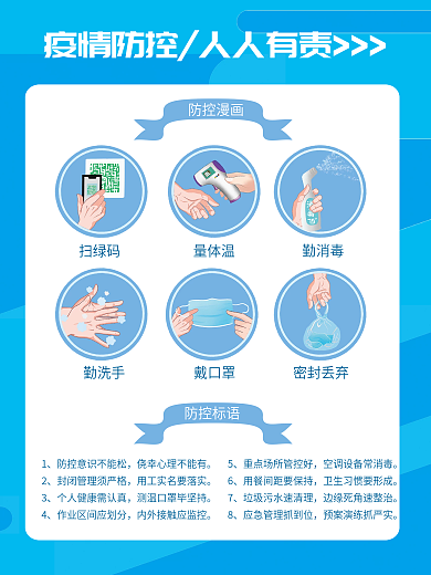 疫情防控平面海报