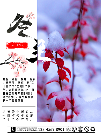 中国二十四节气冬至
