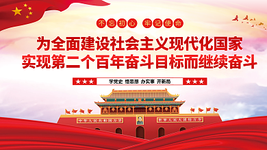 学党史悟思想办实事开新局党建展板海报