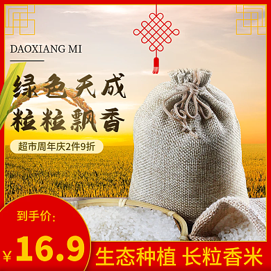 中国风食用大米主图