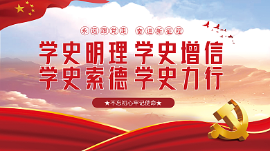 建党百年中国梦不忘初心党建展板海报背景