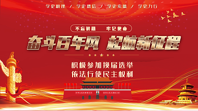 党的二十大代表选举工作宣传展板