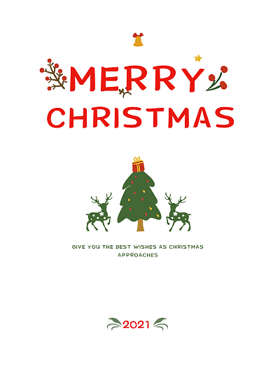 圣诞节海报复古艺术字