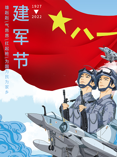 中国八一建军节海报系列