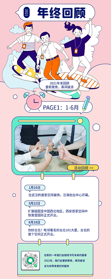 年终盘点年报回顾手机海报长图