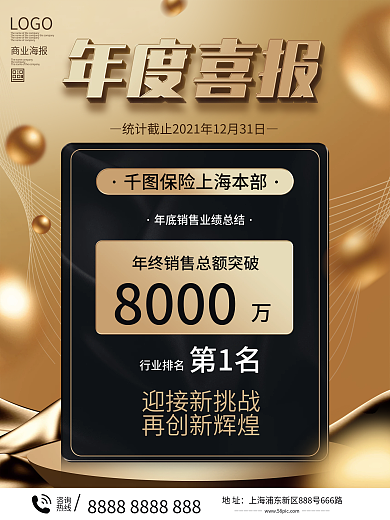 金融行业喜报战报海报