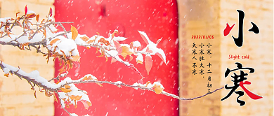 二十四节气小寒公众号封面配图