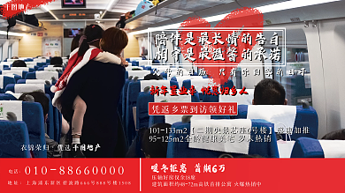 春节返乡置业摄影图海报