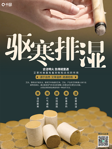 艾灸销售推广海报