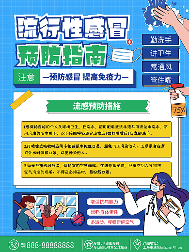 流行性感冒预防海报
