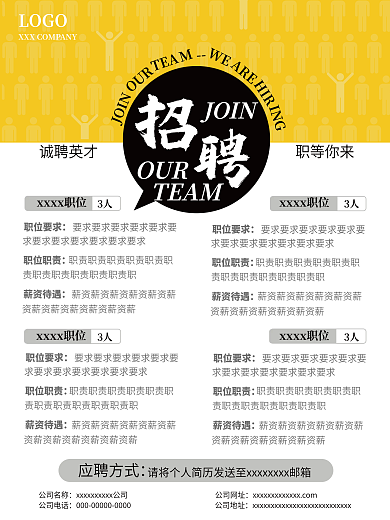 最新原创招聘海报