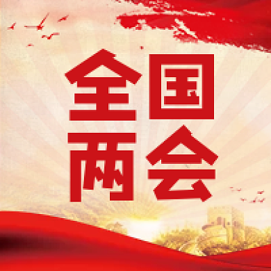 黄色2022年全国两会新媒体公众号次图