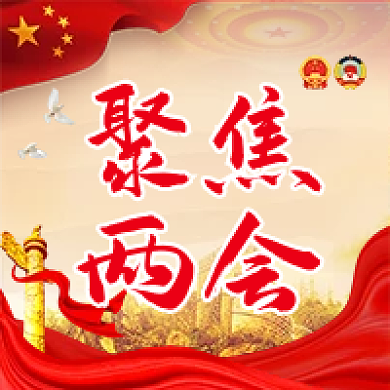 红色党建聚焦两会公众号次图