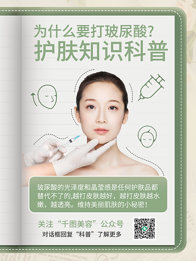 美容院科普宣传海报