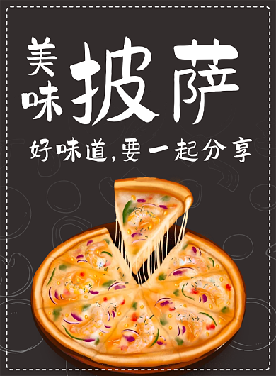 美味披萨菜单价目表