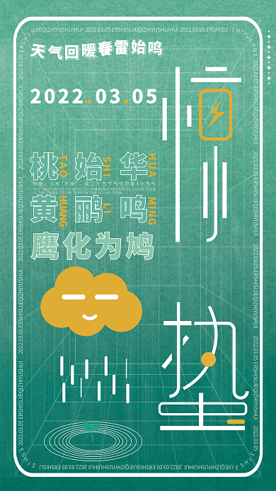 惊蛰创意海报设计