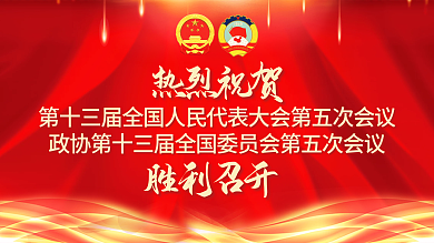 大气2022全国两会胜利召开党建展板背景