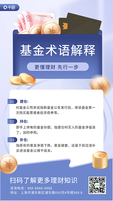 基金术语解释手机海报