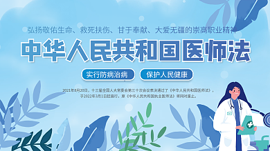 中华人民共和国医师法解读展板