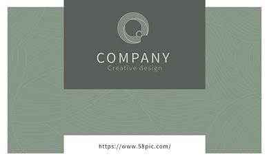 绿色简约高级名片小清新花店复古商务名片