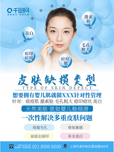 医美美容美容院科普海报