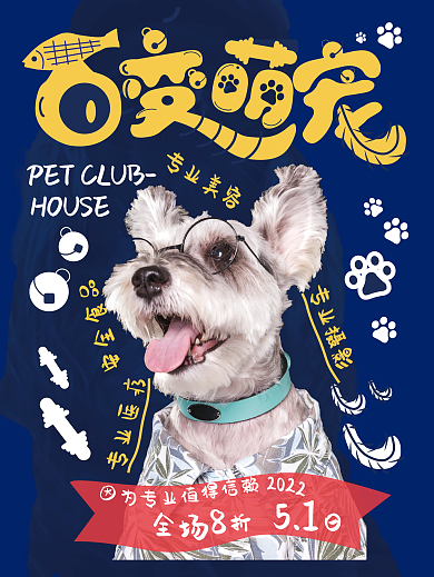 时尚百变萌宠海报