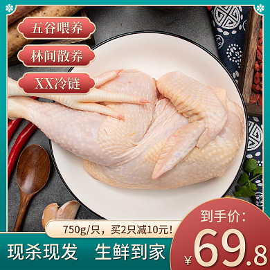 餐饮美食猪肉牛肉羊肉鸡肉促销主图