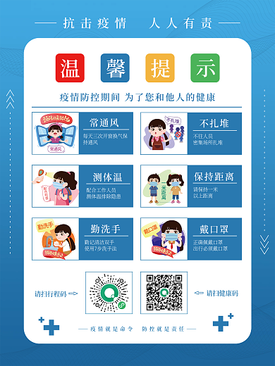新冠肺炎病毒疫情防控指南海报防疫海报