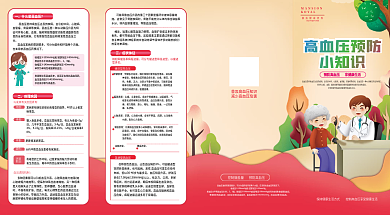 高血压预防知识折页