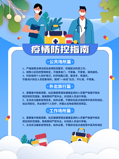 疫情防控指南新冠疫情海报
