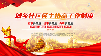 城乡社区民主协商工作制度宣传