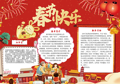 春节小报新年电子小报