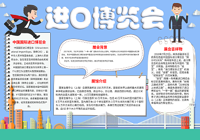 进口博览会小报