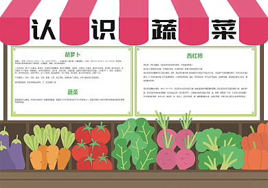 认识蔬菜小报蔬菜知识小报