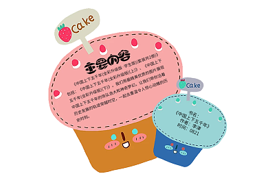 卡通爆米花读书卡通用免费模板读后感设计