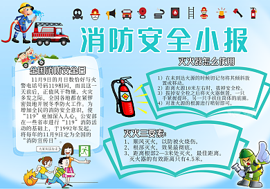 消防安全电子手抄报