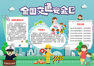交通安全宣传日小报