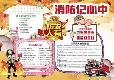 消防安全小报消防记心中