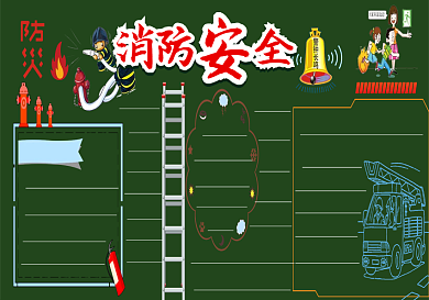 消防安全黑板报