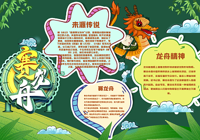 中国传统节日端午节黑板报