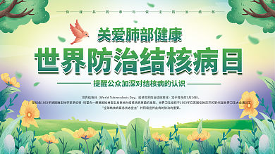 世界防治结核病日3.24展板