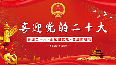 党的二十大代表选举工作宣传党建展板